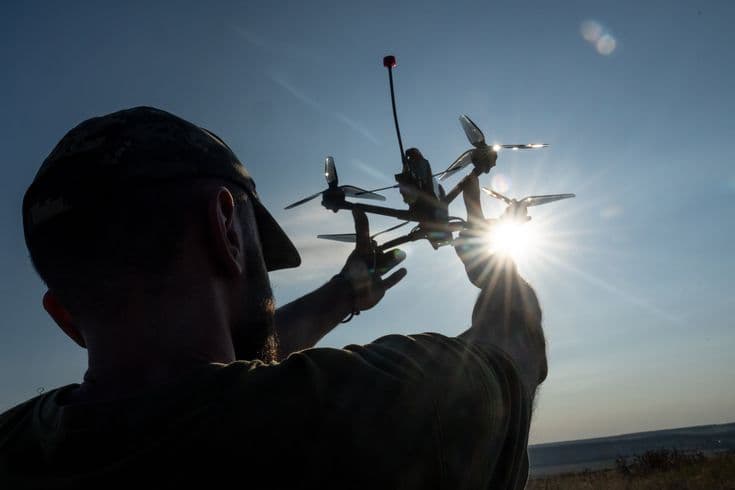AccelUAV engineers working on drone technology and defense systems